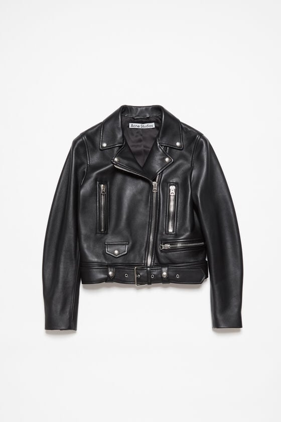 Acne Studios Bikerjacke aus Leder Lagerräumung
