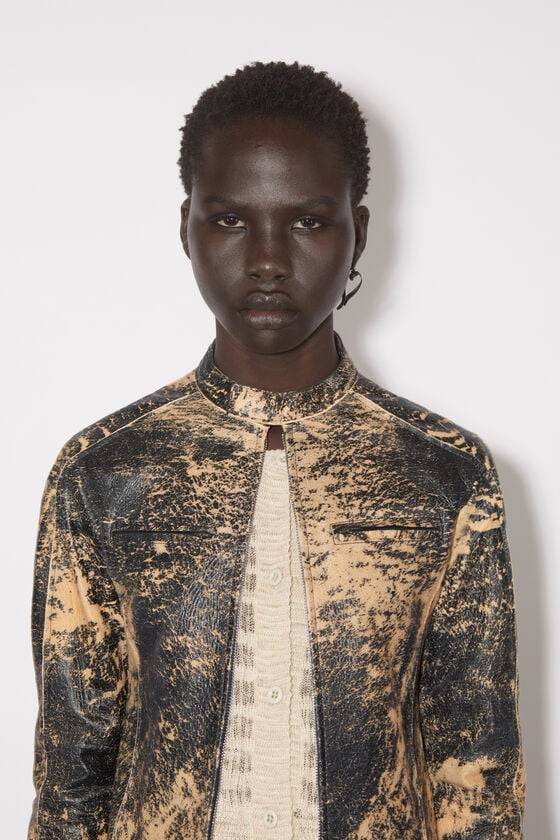 Acne Studios Bikerjacke aus Leder Heißer Verkauf