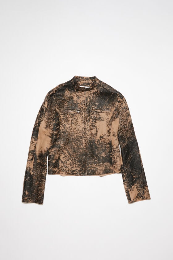 Acne Studios Bikerjacke aus Leder Heißer Verkauf