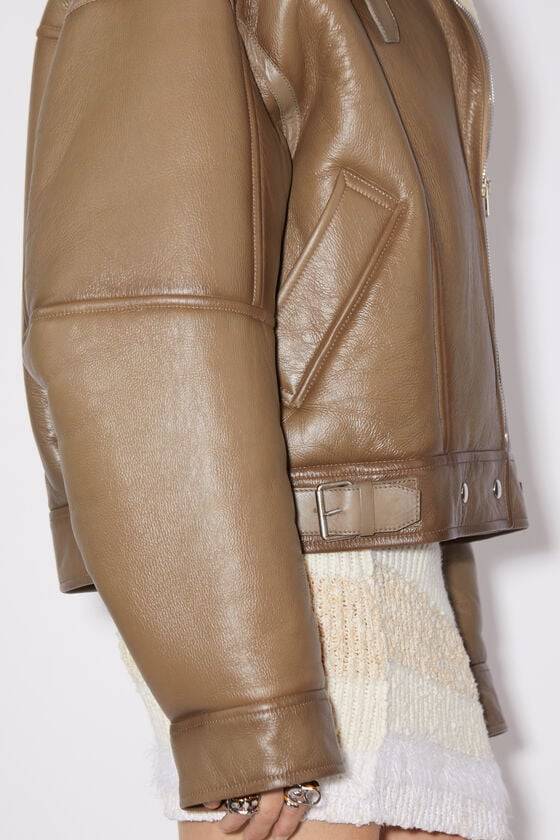 Acne Studios Lederjacke mit Shearling Zeitlich begrenztes Angebot