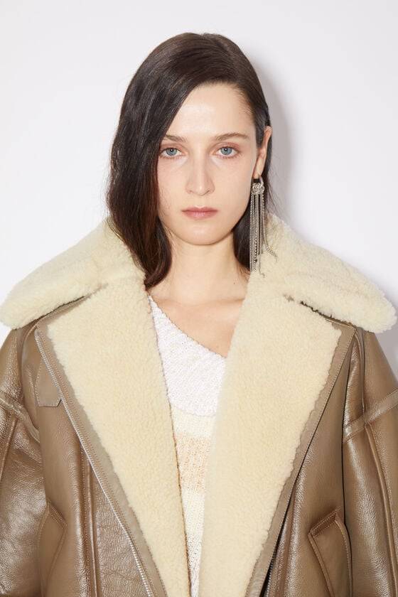 Acne Studios Lederjacke mit Shearling Zeitlich begrenztes Angebot
