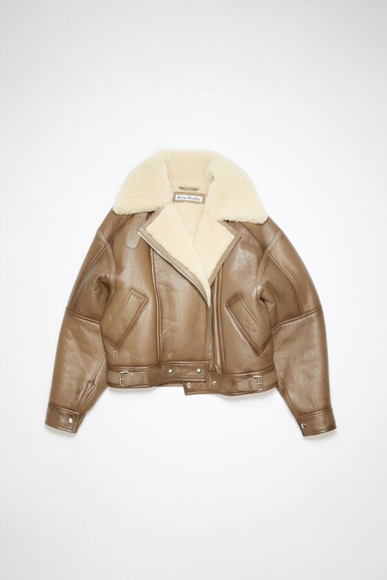 Acne Studios Lederjacke mit Shearling Zeitlich begrenztes Angebot