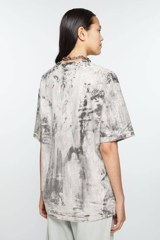 Acne Studios T-Shirt mit Gipsaufdruck Bestseller