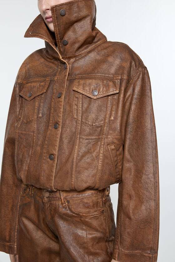 Acne Studios Coated denim jacket Laufsteg-Show Tägliche Deals
