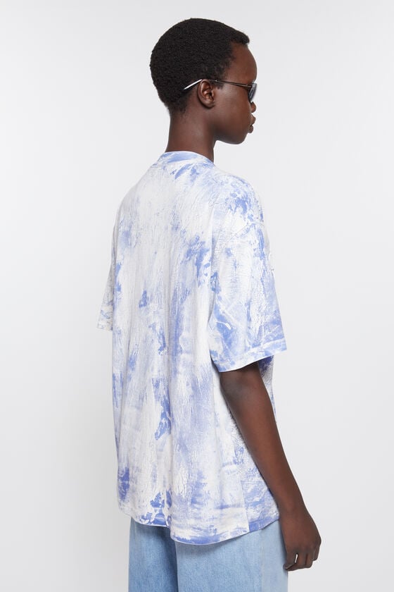Acne Studios T-Shirt mit Gipsaufdruck Sonderangebote