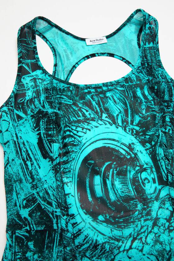 Acne Studios Printed dress Laufsteg-Show VIP-Rabatte