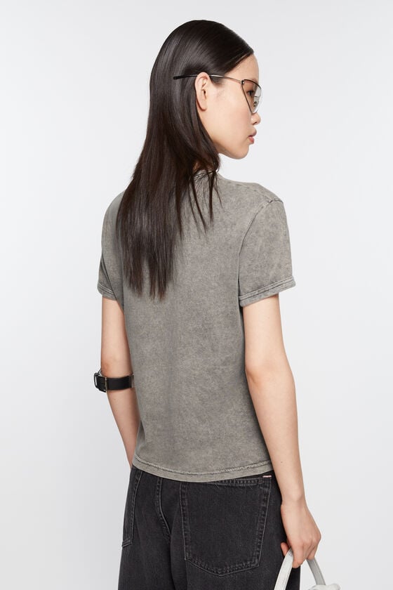 Acne Studios T-Shirt mit verschwommenem Logo – taillierte Unisex-Passform Wochenangebot