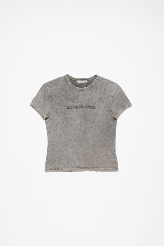 Acne Studios T-Shirt mit verschwommenem Logo – taillierte Unisex-Passform Wochenangebot