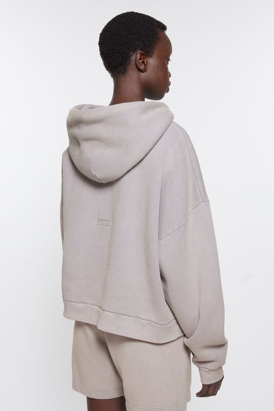 Acne Studios Sweatshirt mit Kapuze und Logoaufnäher Kostenlose Rückgabe