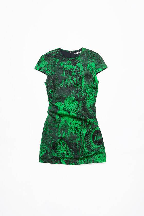 Acne Studios Printed dress Laufsteg-Show Letzte 3 Tage