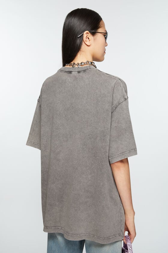 Acne Studios Verschwommenes Logo-T-Shirt - Entspannte Unisex-Passform Letzter Tag