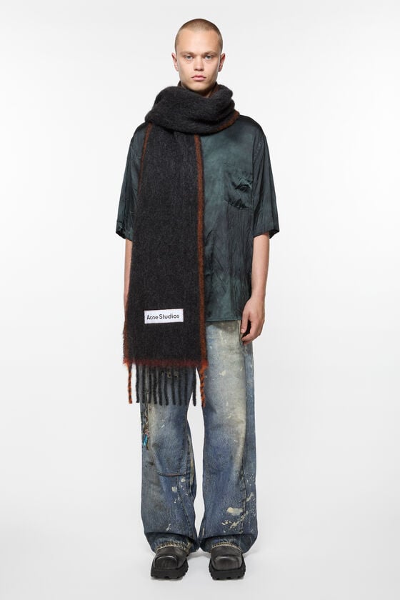 Acne Studios Woll-Mohair-Schal – Schmal 50% Rabatt für begrenzte Zeit