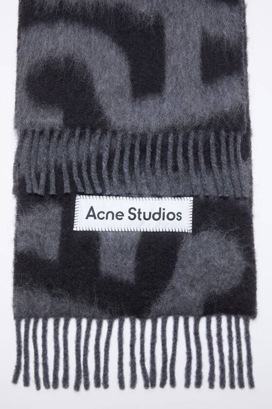 Acne Studios Scarf wool alpaca logo Online