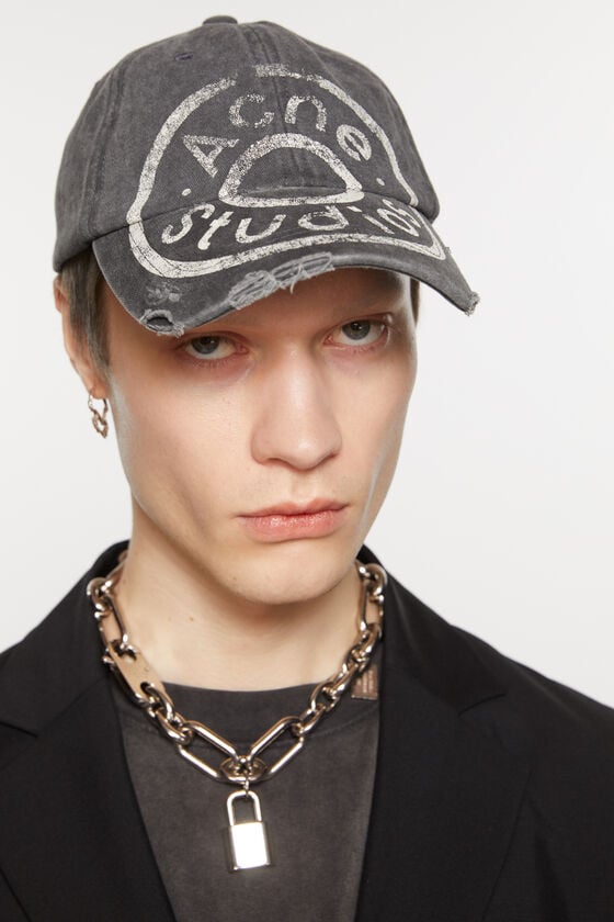 Acne Studios Kappe mit Logoaufdruck Hotsell