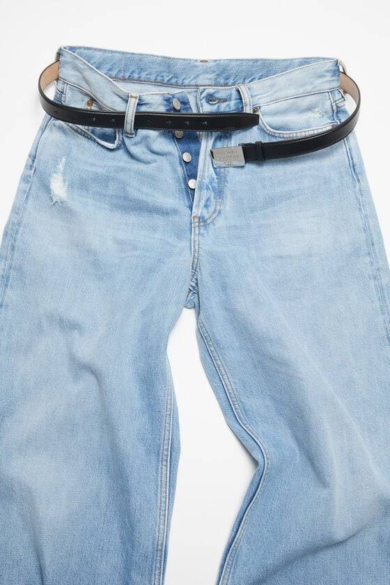 Acne Studios Ledergürtel mit eingraviertem Logo Fabrikverkauf