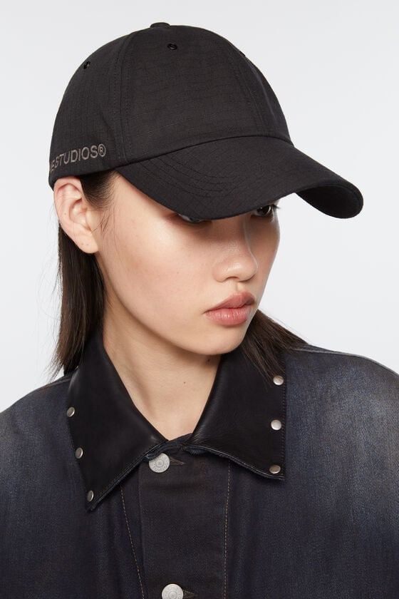 Acne Studios Kappe aus Baumwoll-Ripstop Großer Ausverkauf