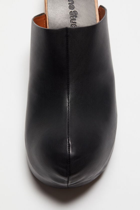 Acne Studios Leder-Holz-Clogs Cyber Monday
