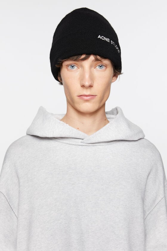 Acne Studios Beanie mit Logo Exklusive Angebote