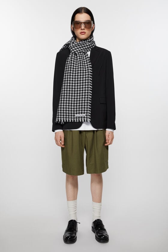 Acne Studios Schal mit Hahnentrittmuster Riesige Ersparnisse