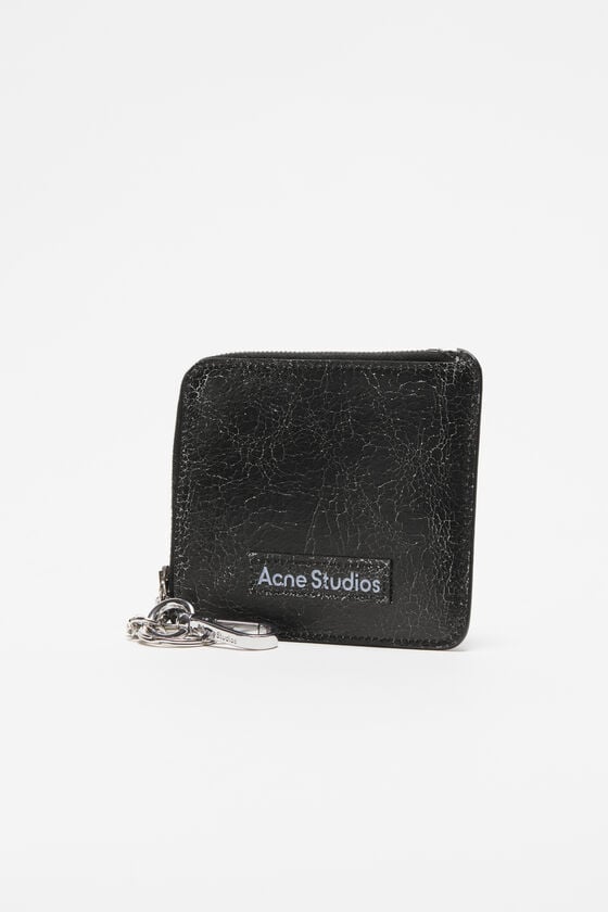 Acne Studios Portemonnaie aus Leder mit Reißverschluss Wochenangebot