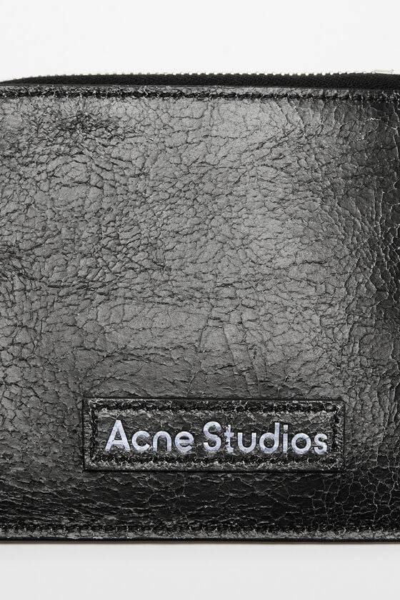 Acne Studios Portemonnaie aus Leder mit Reißverschluss Wochenangebot