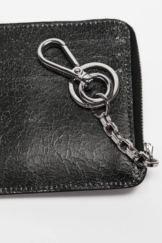 Acne Studios Portemonnaie aus Leder mit Reißverschluss Wochenangebot