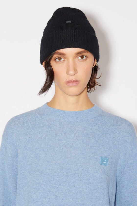 Acne Studios Beanie mit Micro-Face-Aufnäher Riesige Rabatte