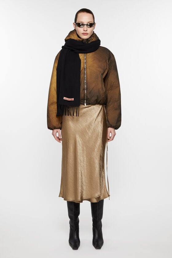 Acne Studios Schmaler Fransen-Schal aus Wolle Speichern exportieren