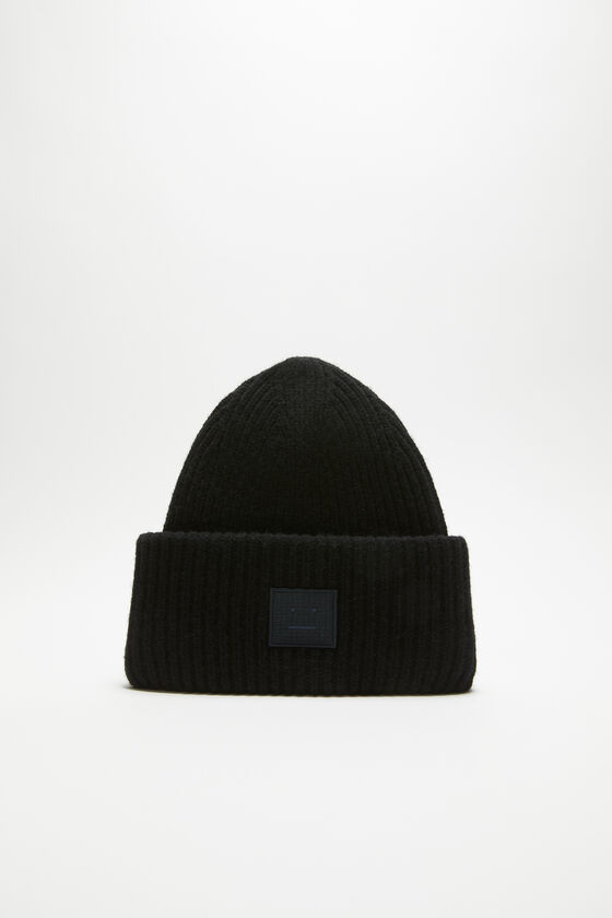 Acne Studios Mütze mit großem Face-Logo Online