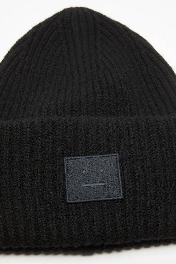 Acne Studios Mütze mit großem Face-Logo Online
