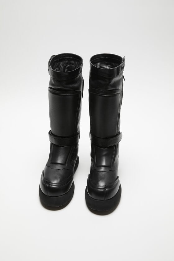 Acne Studios Patchwork-Lederstiefel Schlussverkauf