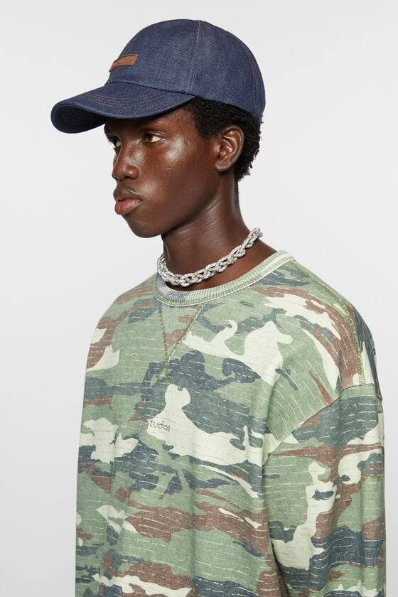 Acne Studios Denim-Baseballkappe Blitzverkäufe