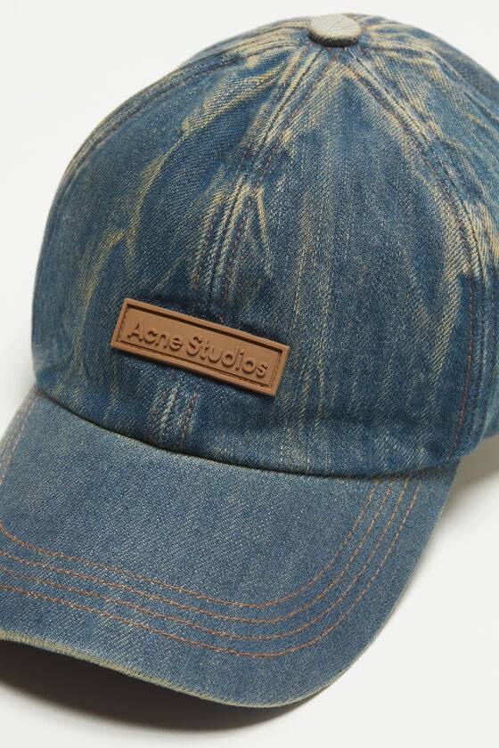 Acne Studios Kappe mit Denim-Logo Fabrikpreis