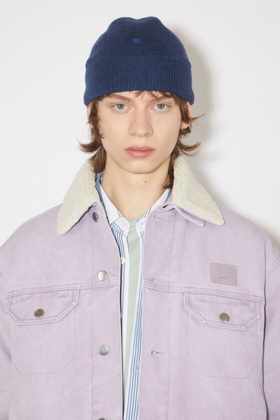Acne Studios Beanie mit Micro-Face-Aufnäher Rabatt