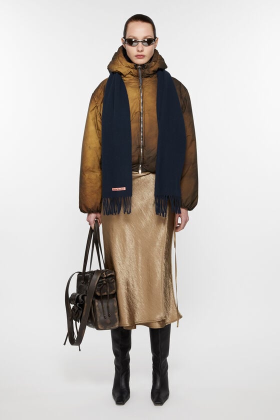 Acne Studios Schmaler Fransen-Schal aus Wolle Günstig kaufen