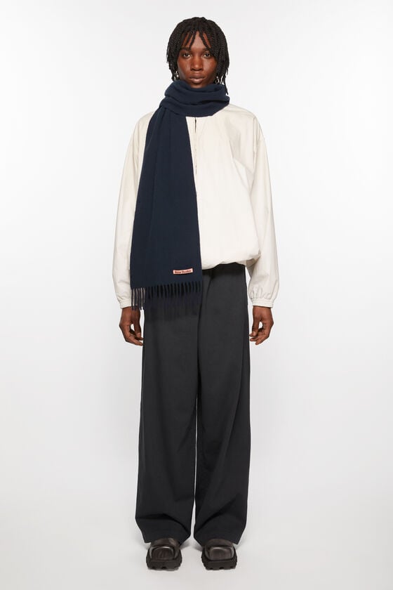 Acne Studios Schmaler Fransen-Schal aus Wolle Günstig kaufen