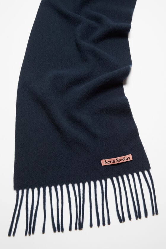 Acne Studios Schmaler Fransen-Schal aus Wolle Günstig kaufen