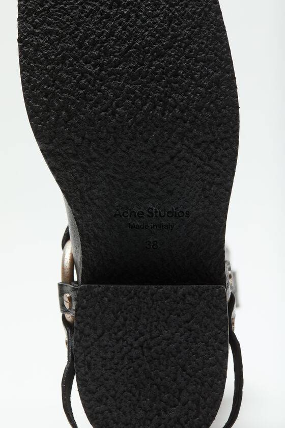 Acne Studios Lederstiefel mit Schnalle Flash Sale