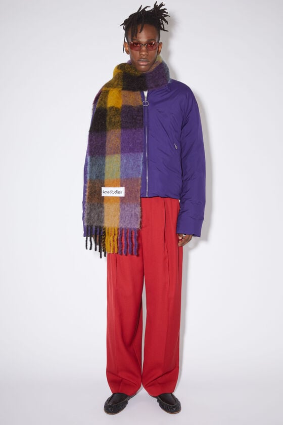 Acne Studios Karierter Schal aus Mohair Begrenztes Angebot