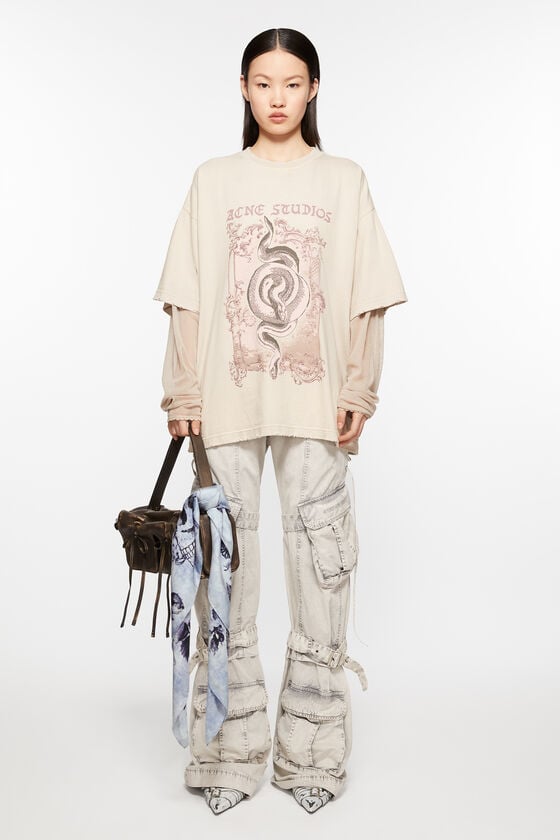 Acne Studios Bedruckter Seidenschal Preisnachlass