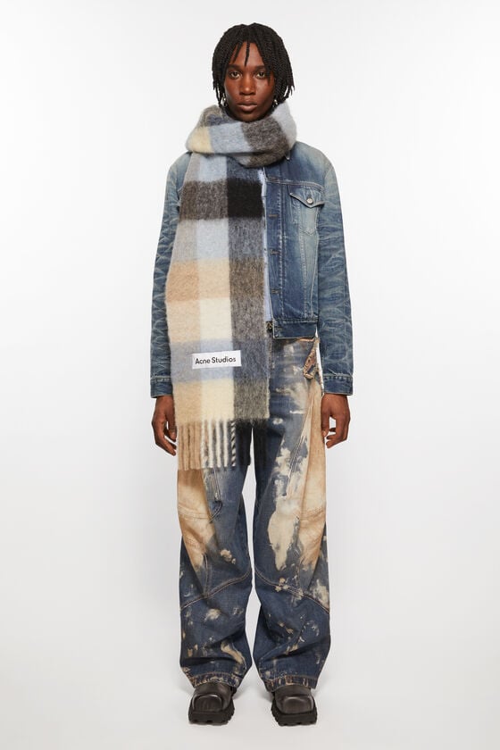 Acne Studios Karierter Schal aus Mohair Black Friday