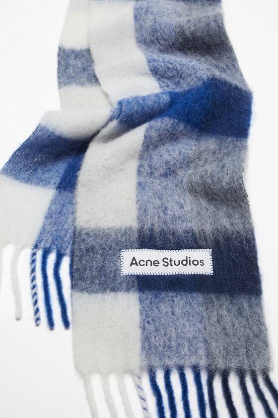 Acne Studios Karierter Schal aus Mohair Heißer Verkauf
