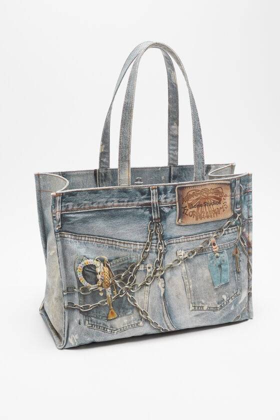 Acne Studios Bedruckte Tote Bag Neueste Mode