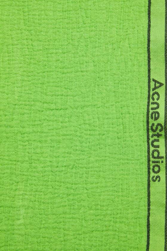 Acne Studios Schal mit Logo-Tape Blitzangebot