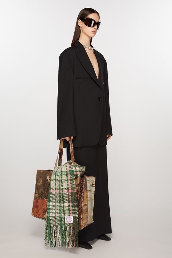 Acne Studios Fransen-Schal mit Karomuster Bestseller