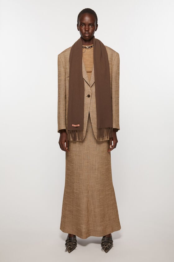 Acne Studios Schmaler Fransen-Schal aus Wolle Nur für heute