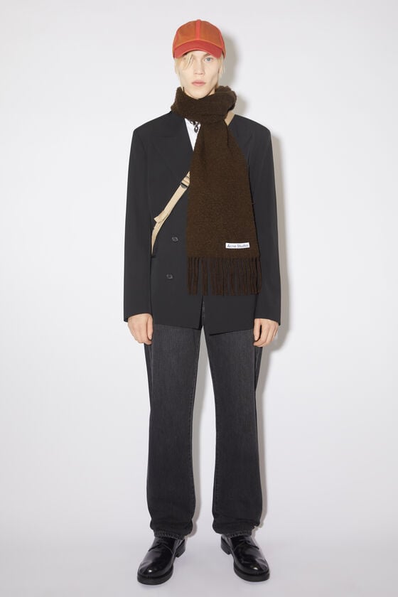 Acne Studios Fransen-Schal aus Wolle Sonderangebot der Fabrik