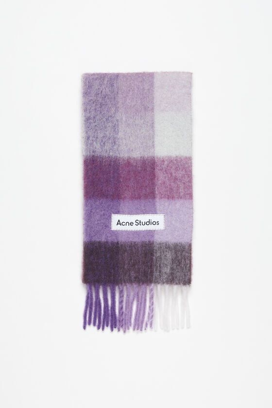 Acne Studios Karierter Schal aus Mohair Nur noch ein Tag übrig
