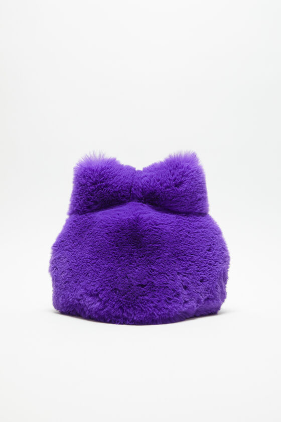 Acne Studios Flauschige Mütze mit Schleife Super Rabatt
