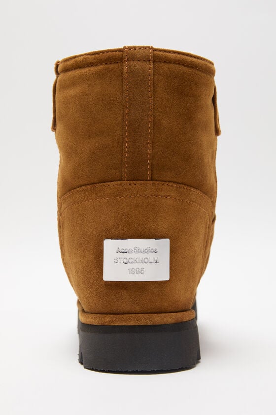 Acne Studios Lederjacke mit Shearling Clearance-Verkauf